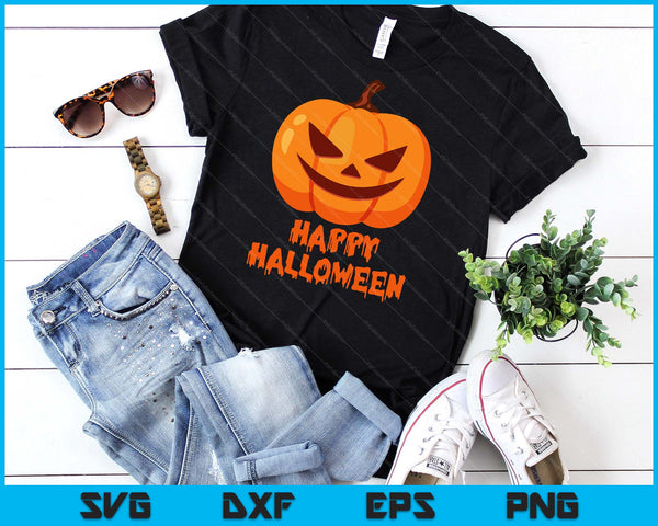 Happy Halloween For Men And Women Pumpkin SVG PNG Digital Cutting File