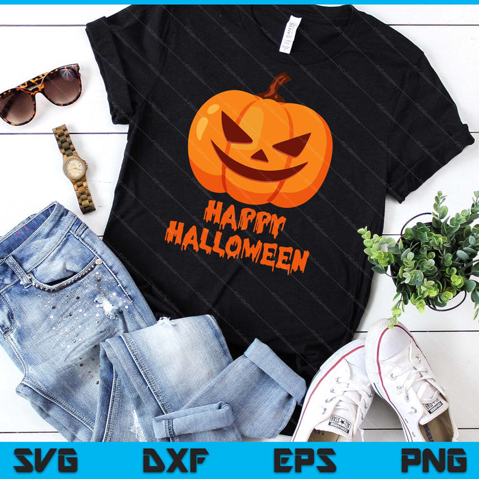 Happy Halloween For Men And Women Pumpkin SVG PNG Digital Cutting File