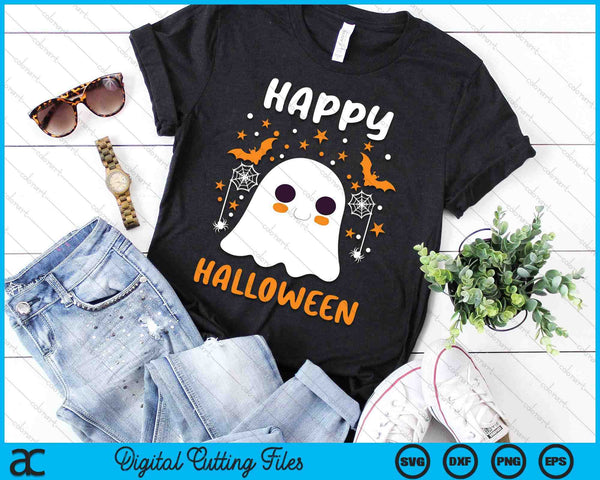 Happy Halloween Funny Halloween Ghost Cute For Women SVG PNG Digital Cutting Files