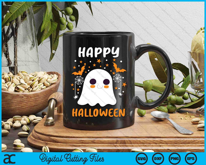 Happy Halloween Funny Halloween Ghost Cute For Women SVG PNG Digital Cutting Files