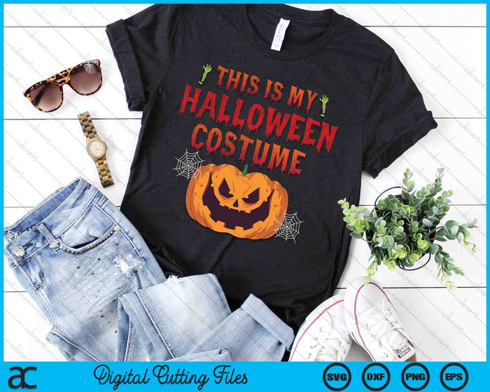 Happy Halloween This Is My Halloween Costume SVG PNG Digital Cutting File