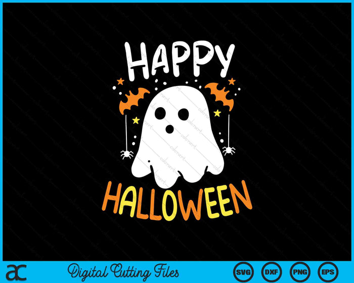 Happy Halloween Trick Or Treat Halloween Ghost SVG PNG Digital Cutting Files