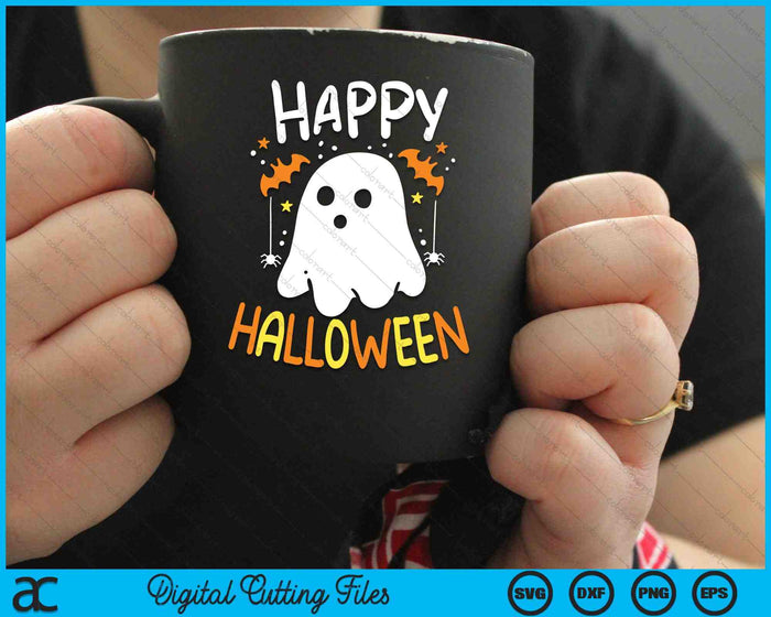 Happy Halloween Trick Or Treat Halloween Ghost SVG PNG Digital Cutting Files