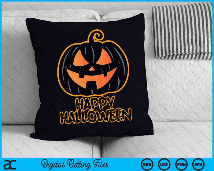 Happy Halloween Pompoen Halloween SVG PNG Digitale Snijbestanden