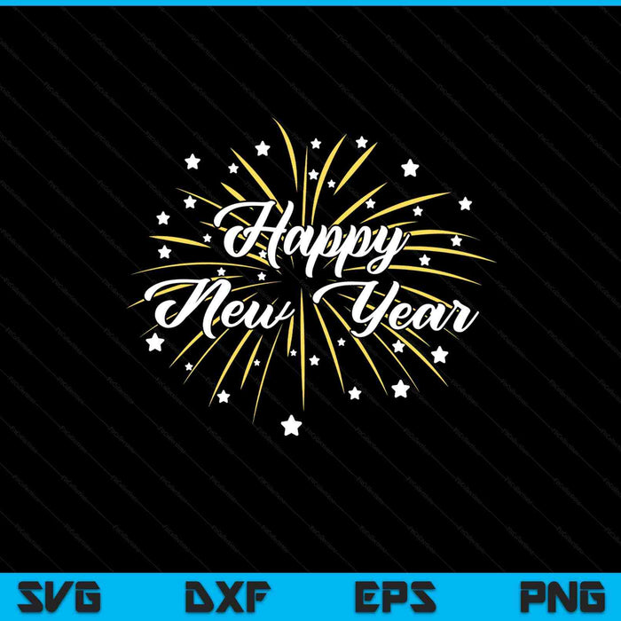 Happy New Year SVG cut file