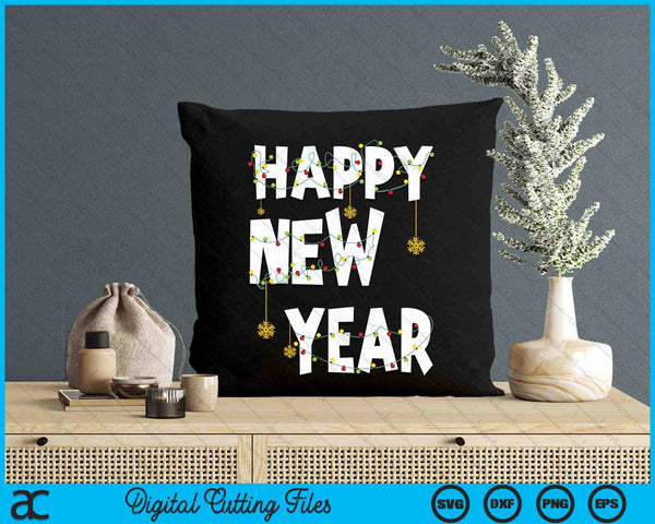 Happy New Year Eve Party Countdown Fireworks SVG PNG Digital Printable Files