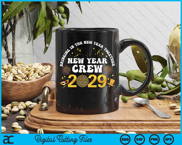 Happy New Year 2029 New Years Eve Party Family Matching 2029 SVG PNG Digital Printable Files