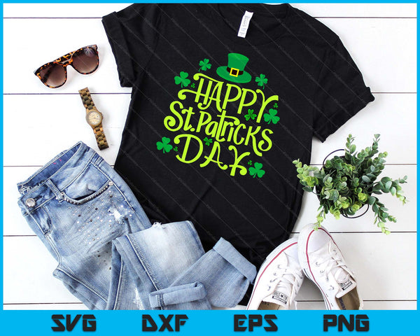 Happy St Patrick's Day SVG PNG Digital Cutting Files