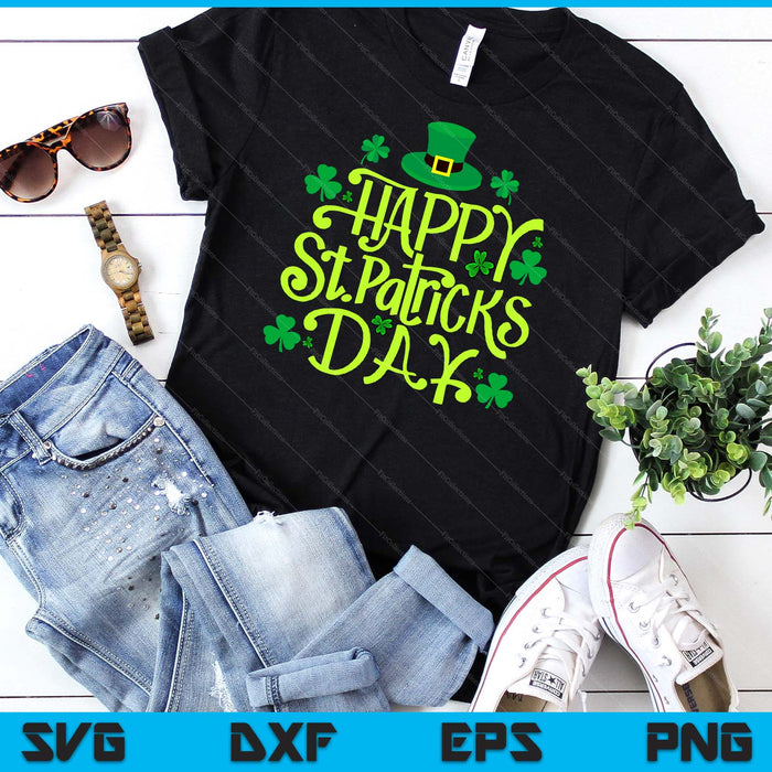 Happy St Patrick's Day SVG PNG Digital Cutting Files