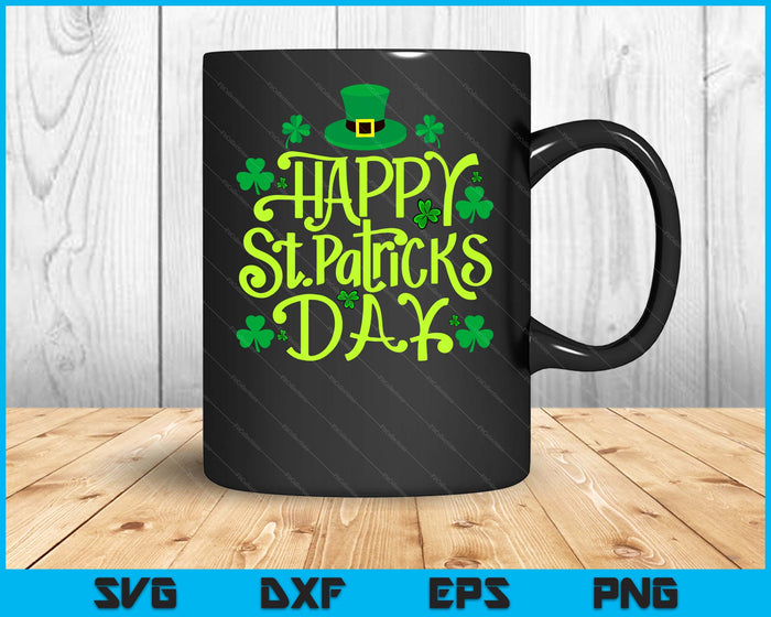 Happy St Patrick's Day SVG PNG Digital Cutting Files