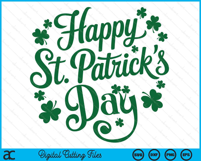 Happy St Patricks Day SVG PNG Digital Printable Files