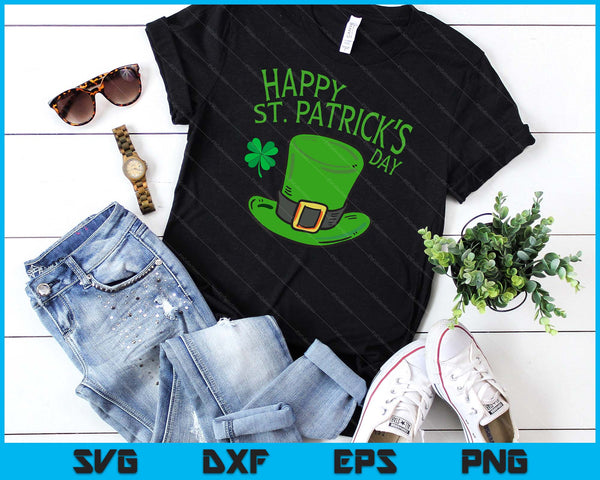 Happy St Patricks Day SVG PNG snijden afdrukbare bestanden