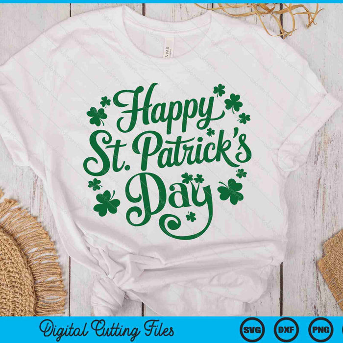 Happy St Patricks Day SVG PNG Digital Printable Files