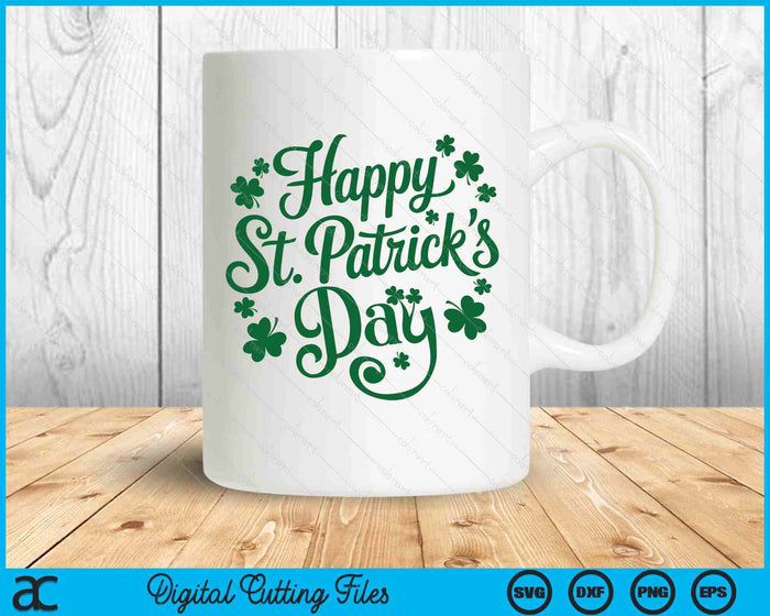 Happy St Patricks Day SVG PNG Digital Printable Files