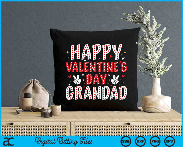 Happy Valentines Day Grandad Heart Love Valentine SVG PNG Digital Printable Files