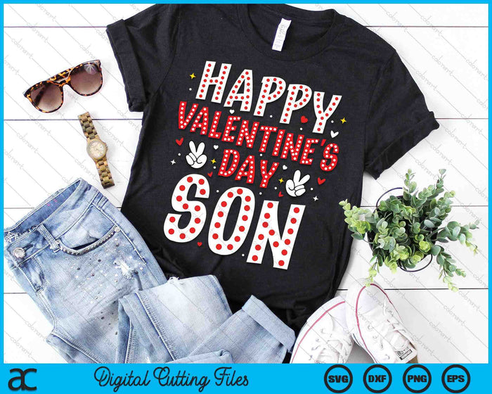 Happy Valentines Day Son Heart Love Valentine SVG PNG Digital Printable Files