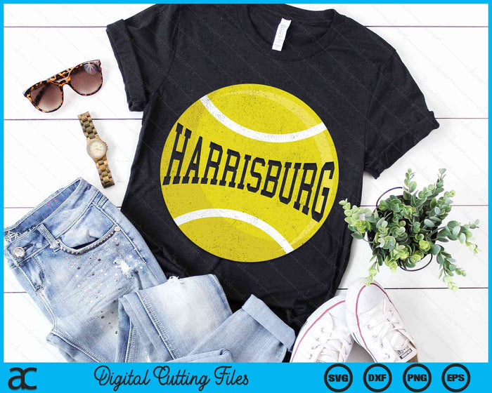 Harrisburg Tennis Fan SVG PNG Digital Cutting Files