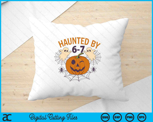 Haunted by 6-7 Retro Halloween 67 Ghost Pumpkin SVG PNG Digital Printable Files