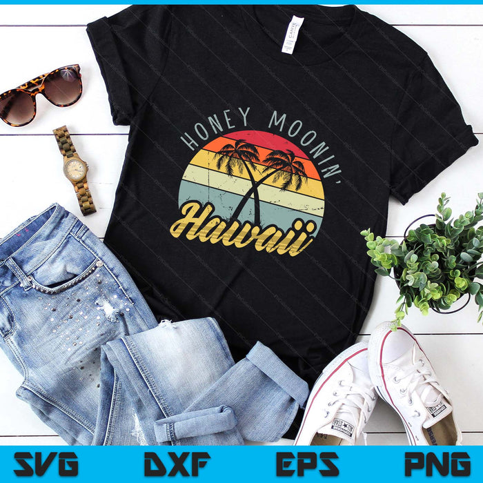 Hawaiian Honeymoon and newlyweds at Hawaii or Just maui'd SVG PNG Digital Printable Files