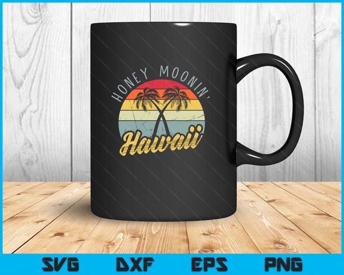 Hawaiian Honeymoon and newlyweds at Hawaii or Just maui'd SVG PNG Digital Printable Files