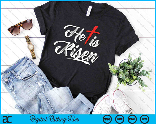 He Is Risen Easter Jesus SVG PNG Digital Printable Files