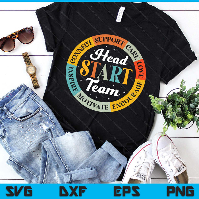 Head Start Team Homeschool Teacher Headstart Back To School SVG PNG Digital Printable Files