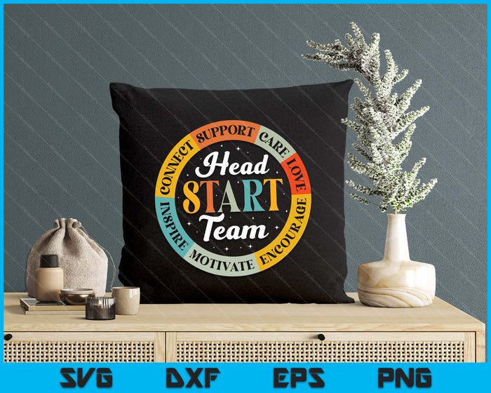 Head Start Team Homeschool Teacher Headstart Back To School SVG PNG Digital Printable Files