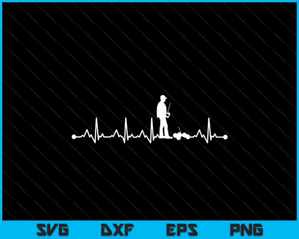 Heartbeat EKG Shirt RC auto Heartbeat Love Gift SVG PNG digitale snijbestanden