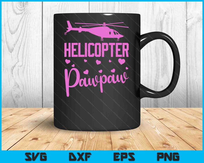 Helicopter Pawpaw Helicopter Parents Funny Pawpaw Governess SVG PNG Digital Cutting Files