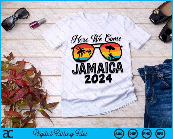 Here We Come Jamaica 2024 Matching Family SVG PNG Digital Cutting Files