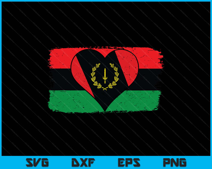 Heritage Black African American Flag 1967 SVG PNG Digital Printable Files
