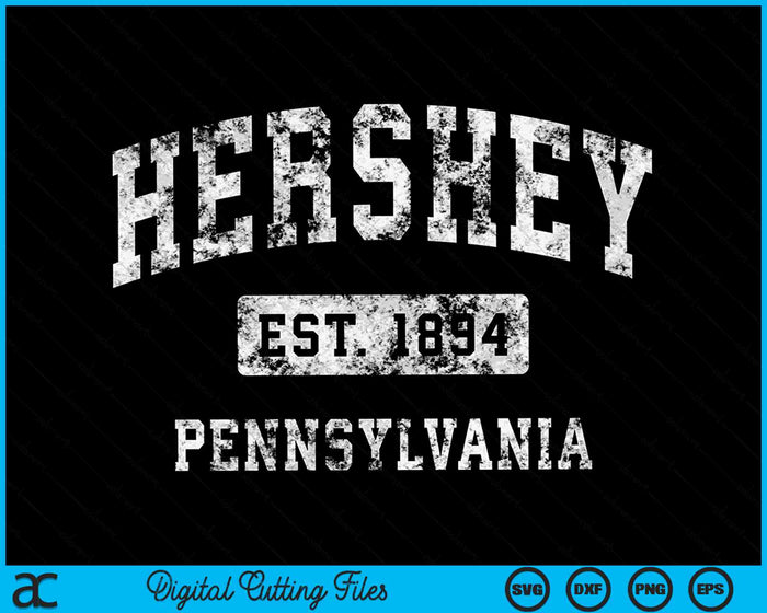 Hershey Pennsylvania PA Vintage Establecido Deportes SVG PNG Cortar archivos imprimibles