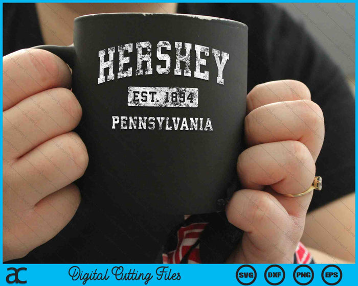 Hershey Pennsylvania PA Vintage Establecido Deportes SVG PNG Cortar archivos imprimibles