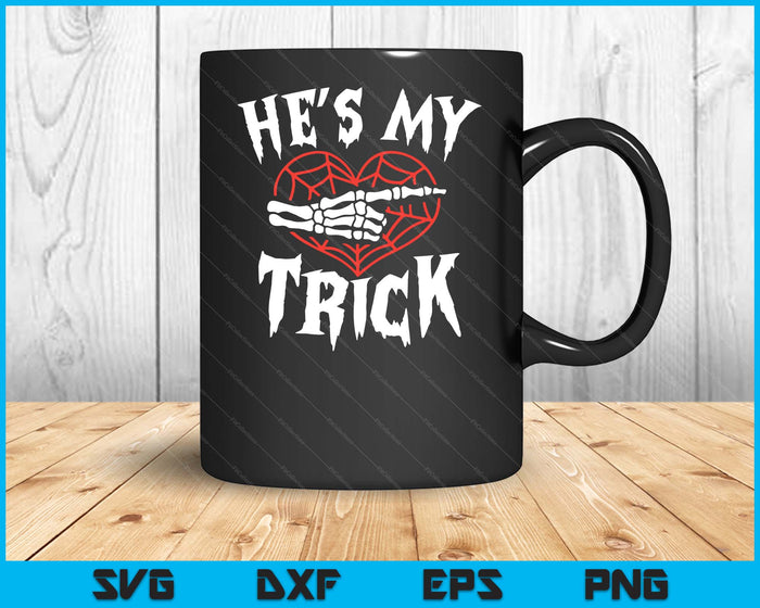 Hes My Treat Funny Halloween Matching Couple Costumes SVG PNG Digital Printable Files