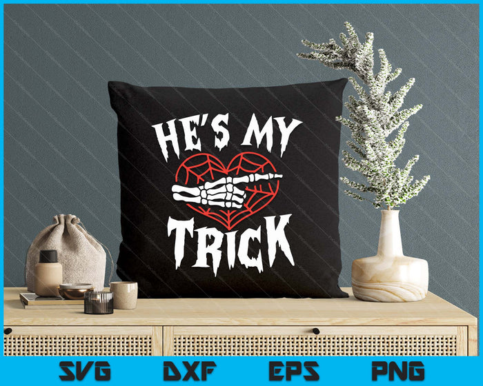 Hes My Treat Funny Halloween Matching Couple Costumes SVG PNG Digital Printable Files