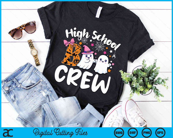 High School Boo Crew High School Halloween Costume SVG PNG Digital Cutting File