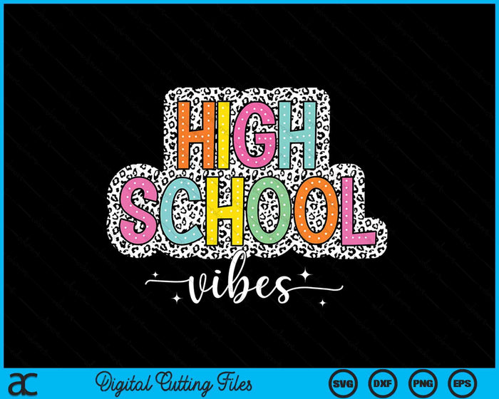 High School Squad Back To School Dalmatian Dots SVG PNG Digital Printable Files