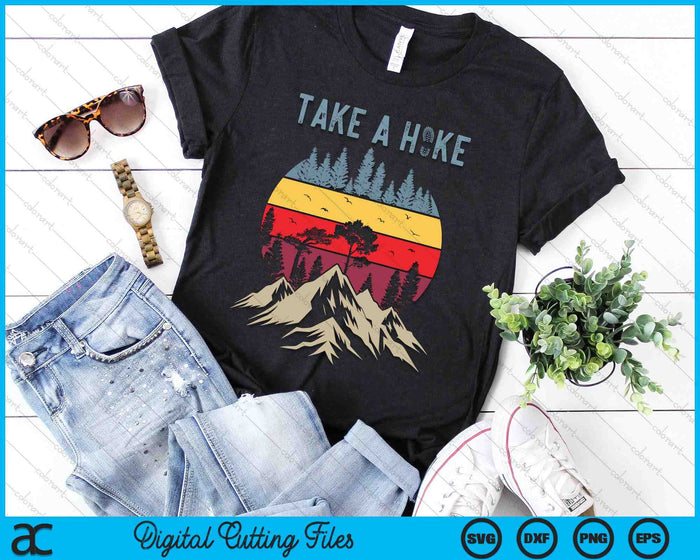 Hiking Nature Hike Hiker Outdoor Take a Hike SVG PNG Digital Cutting Files