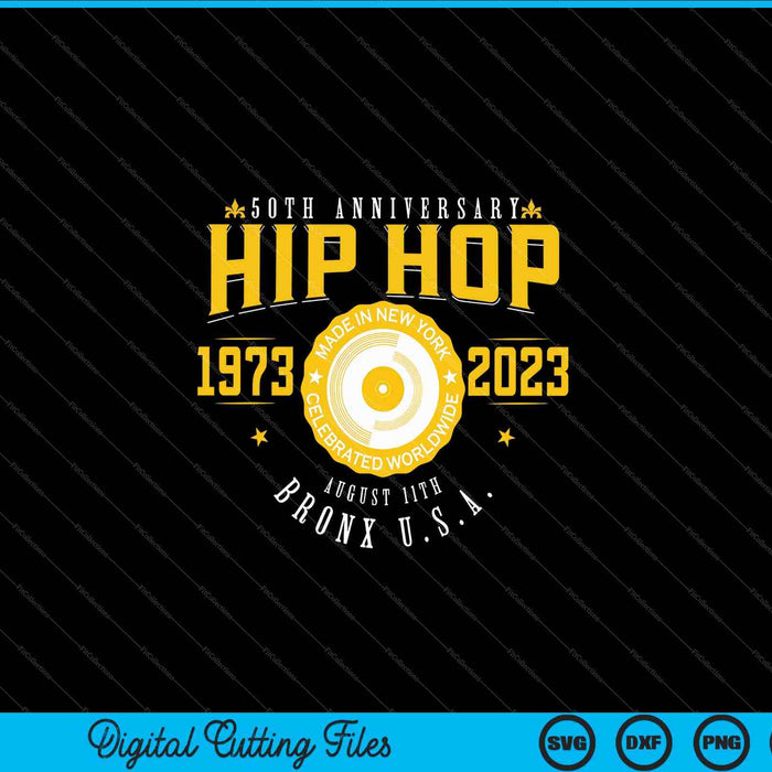Hip Hop muziek 50e verjaardag muzikant verjaardag SVG PNG digitale snijbestanden