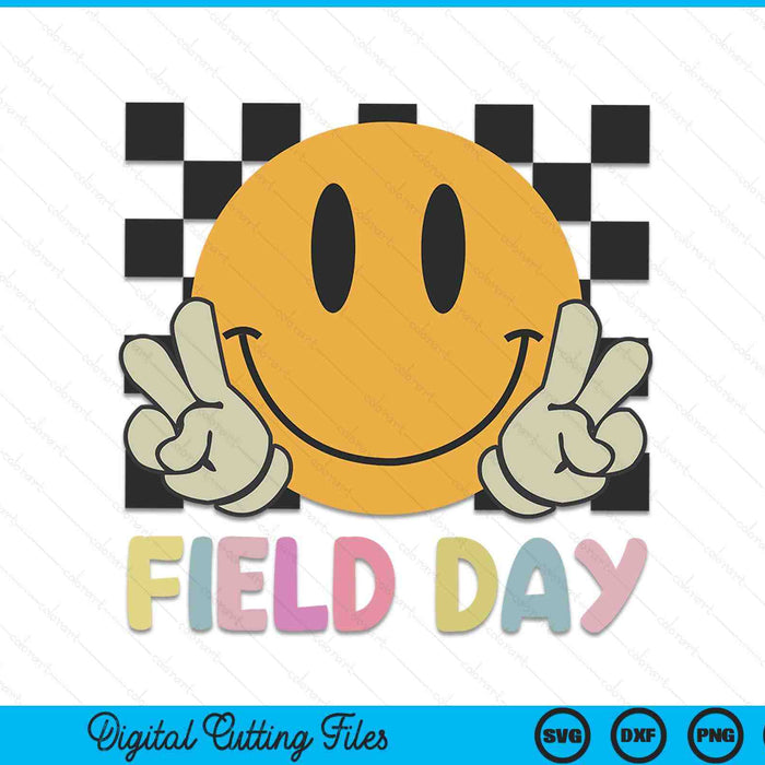 Hippie retro field day for Kids teachers SVG cut file