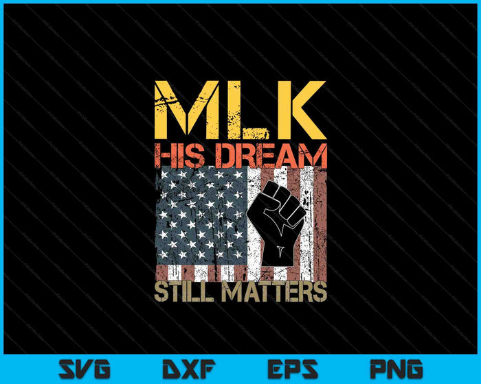 His Dream Still Matters Martin Luther King Day Human Rights SVG PNG Digital Cutting Files