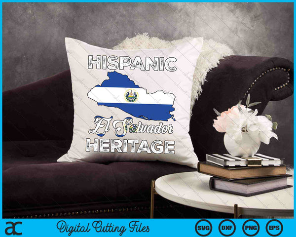 Hispanic El Salvador Heritage Month Pride Salvadoran SVG PNG Digital Cutting Files