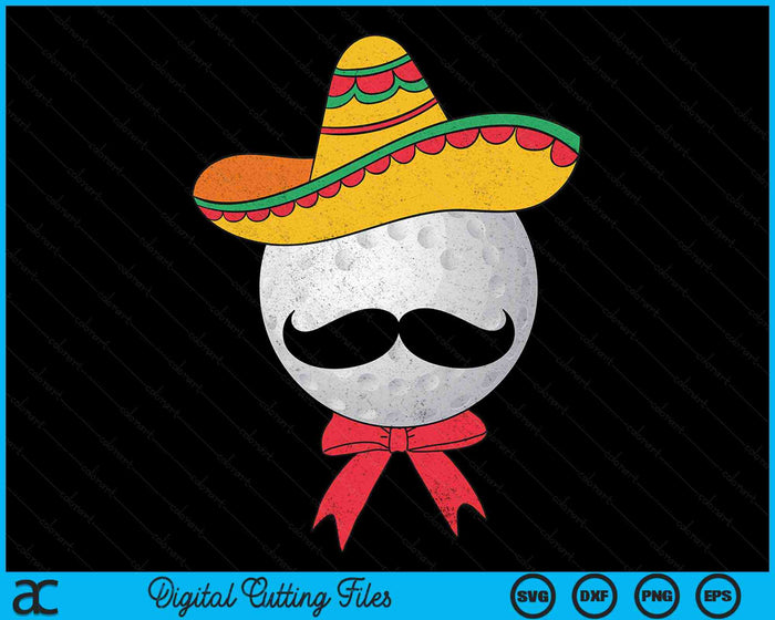 Hockey Ball Mexican Sombrero Cinco De Mayo SVG PNG Digital Printable Files