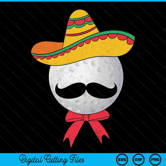 Hockey ball Mexican sombrero Cinco de Mayo SVG PNG cut file for Cricut