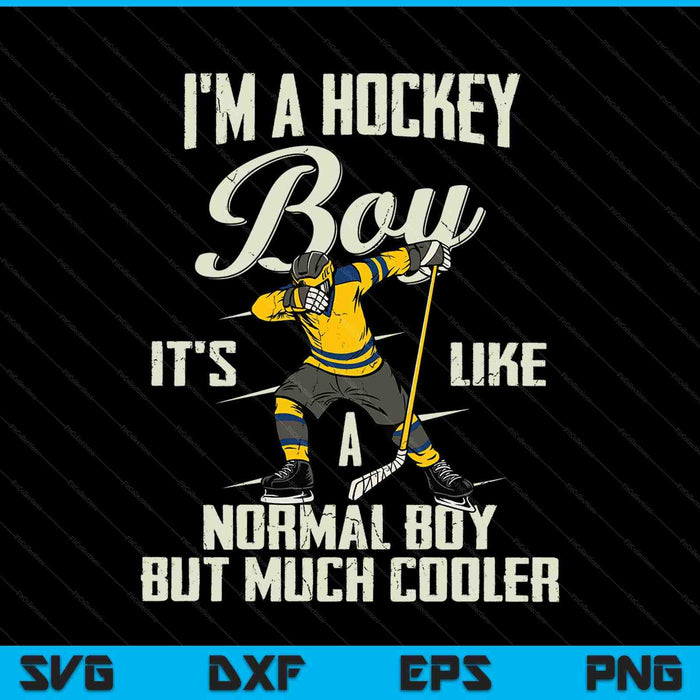 Hockey boy dabbing player bzr SVG cut file