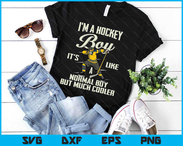 Hockey Boy Funny Dabbing Player Boys Kids Bzr SVG PNG Digital Printable Files
