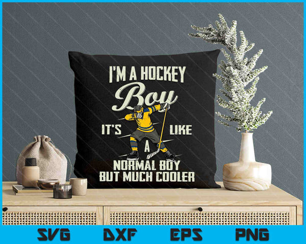 Hockey Boy Funny Dabbing Player Boys Kids Bzr SVG PNG Digital Printable Files