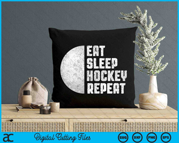 Hockey Coach Eat Sleep Hockey Repeat Hockey SVG PNG Digital Cutting Files