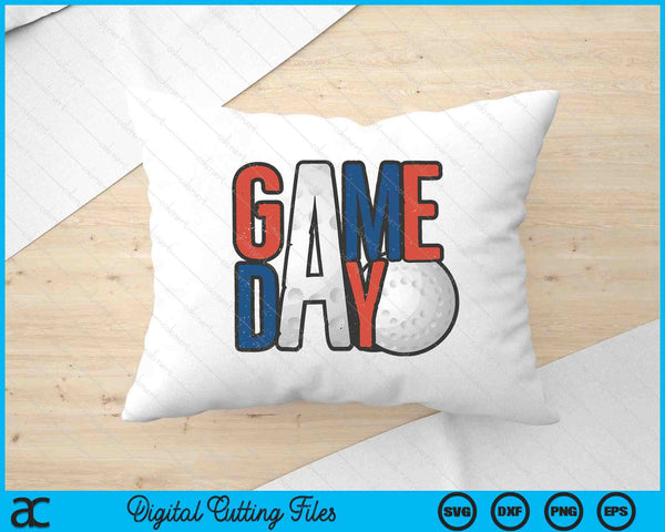 Hockey Game Day Navy Blue And Red SVG PNG Digital Printable Files