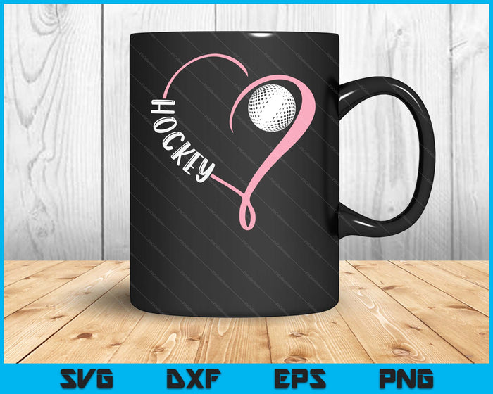 Hockey Ladies Valentine's Day Hockey Lover SVG PNG Digital Printable Files